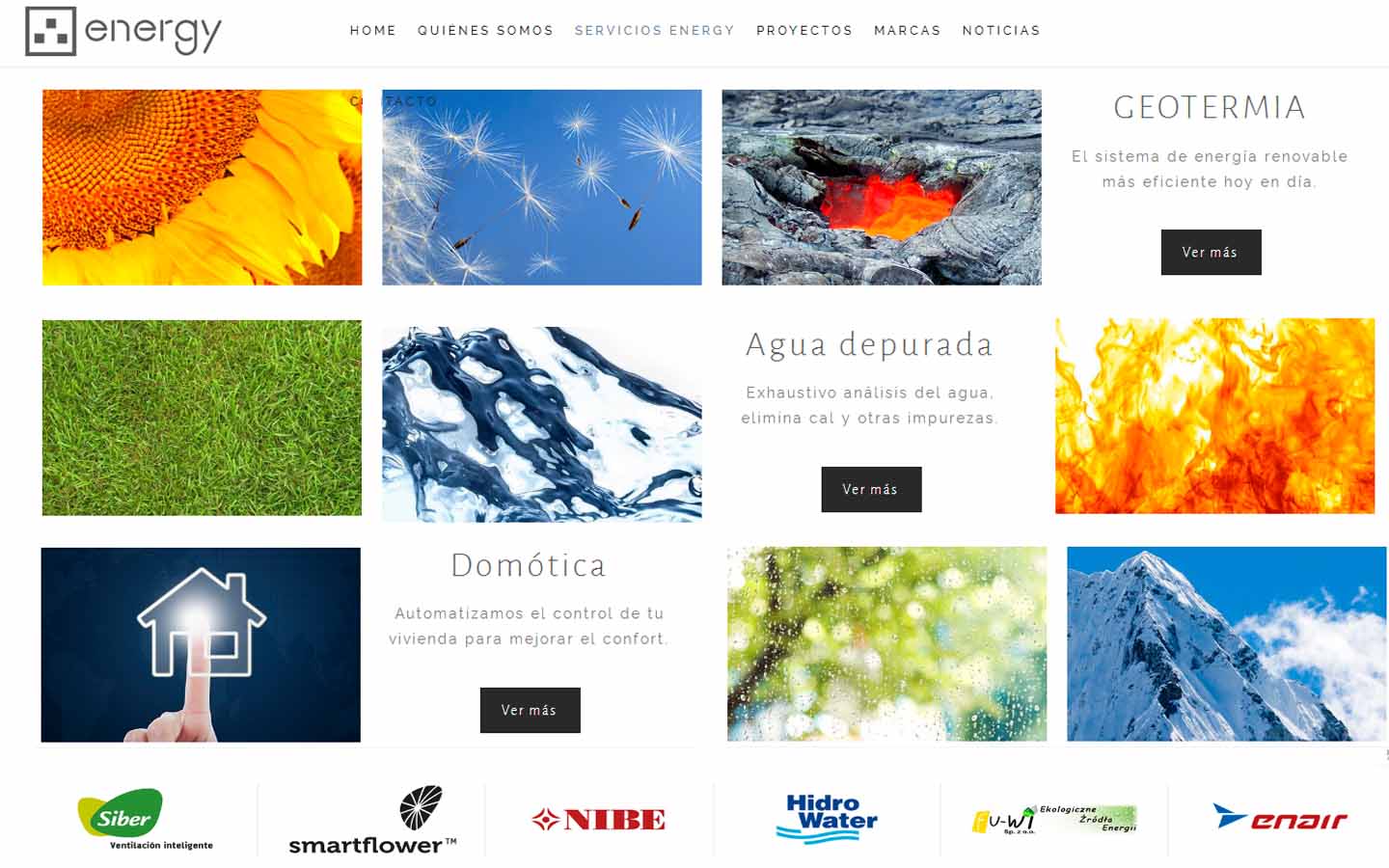 diseño web en Asturias para consultoría energética: PRISMA IMAGEN Y DISEÑO