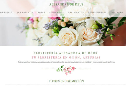 Diseño de página web en gijón tu floristería en gijón