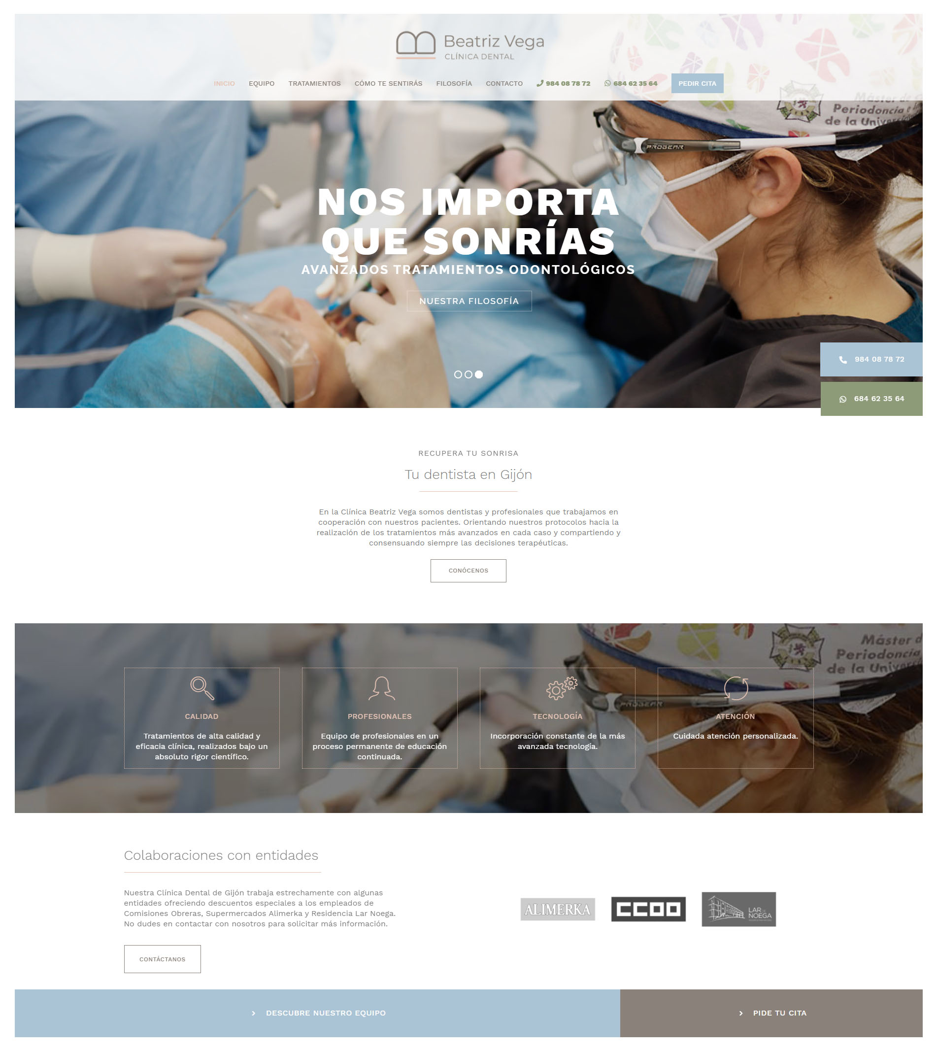 Diseño de páginas web para clínicas dentales