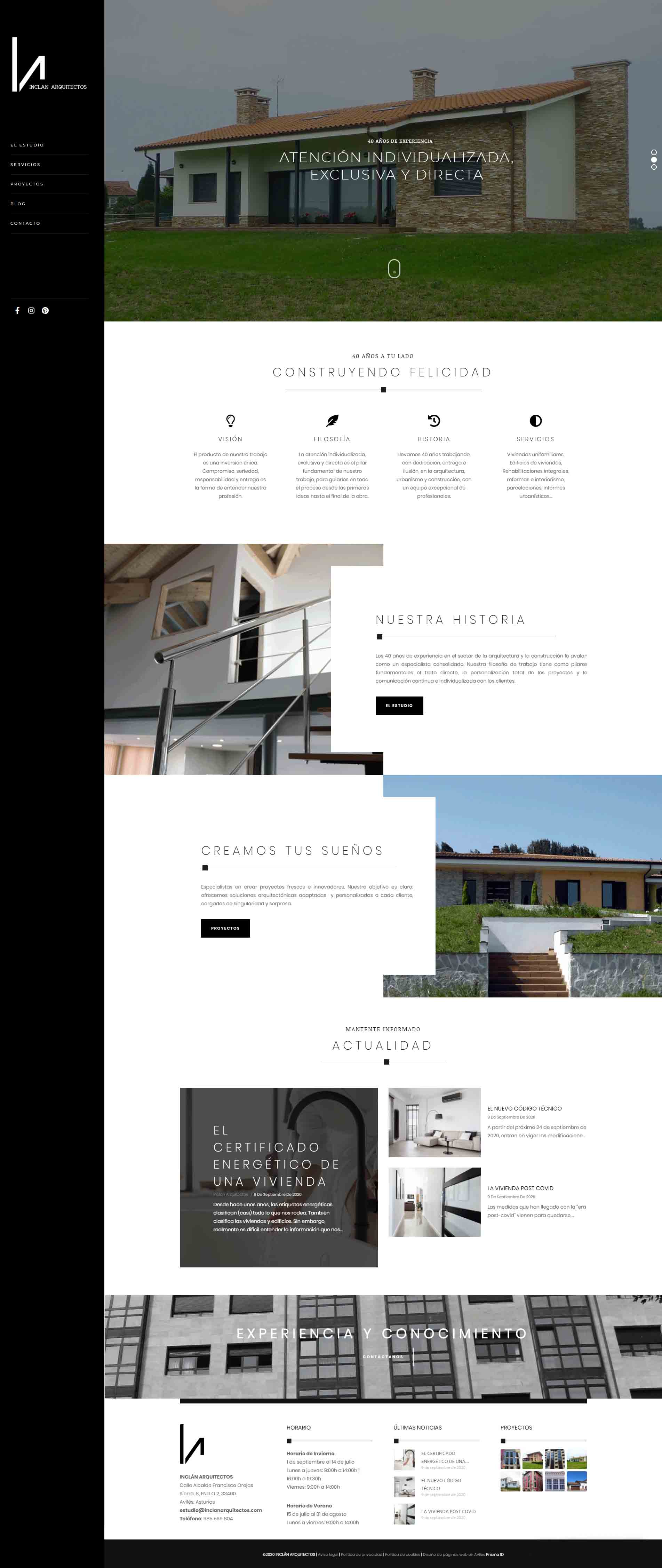 diseño de páginas web para arquitectos